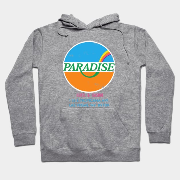 Retro Vintage Paradise Casino and Hotel Las Vegas Hoodie by StudioPM71